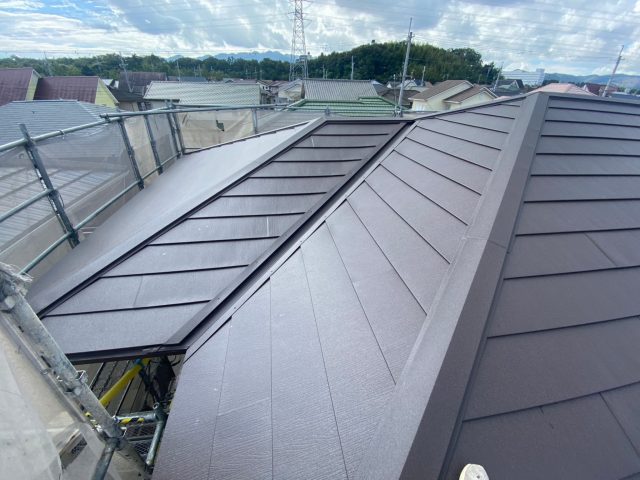 播磨町の葺き替え工事完了